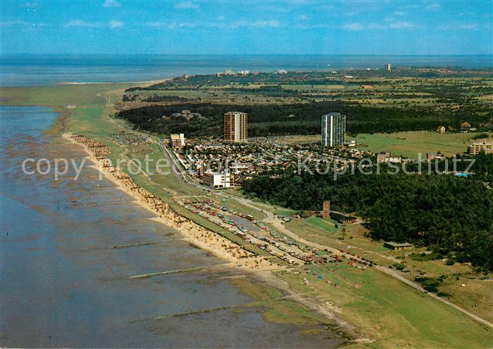 Cuxhaven Sahlenburg Nordseebad Fliegeraufnahme