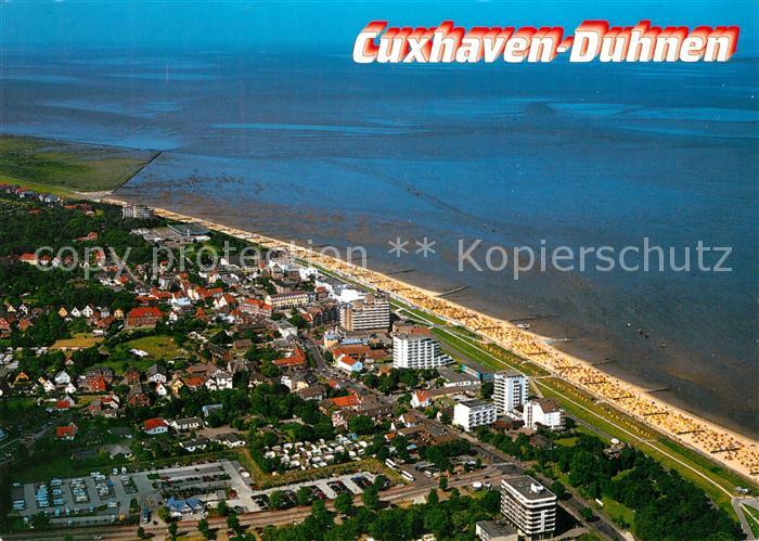 Cuxhaven Duhnen Nordseebad Fliegeraufnahme
