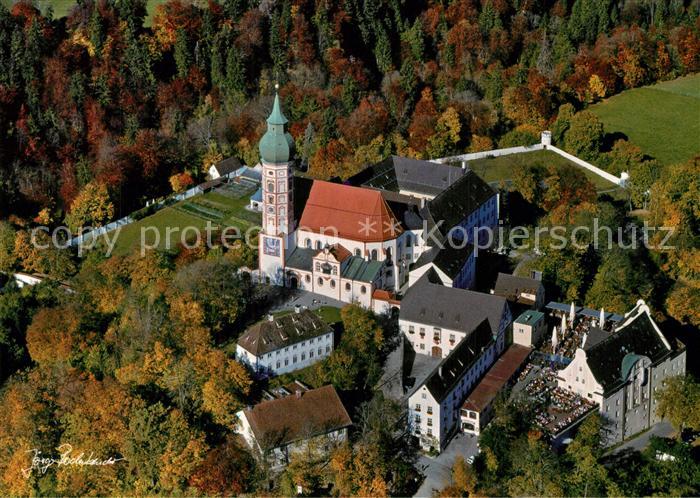 Andechs Kloster Andechs Fliegeraufnahme