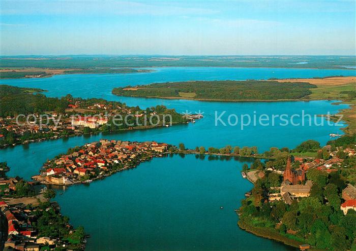 Malchow Fliegeraufnahme mit Fleesensee