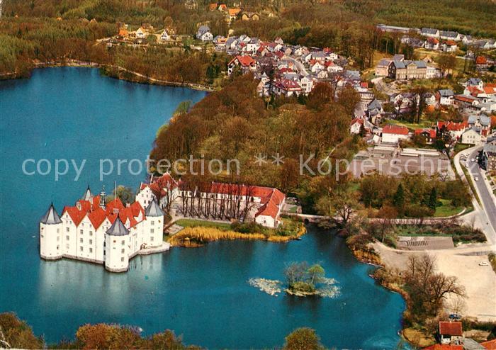 Gluecksburg Ostseebad Fliegeraufnahme mit Schloss