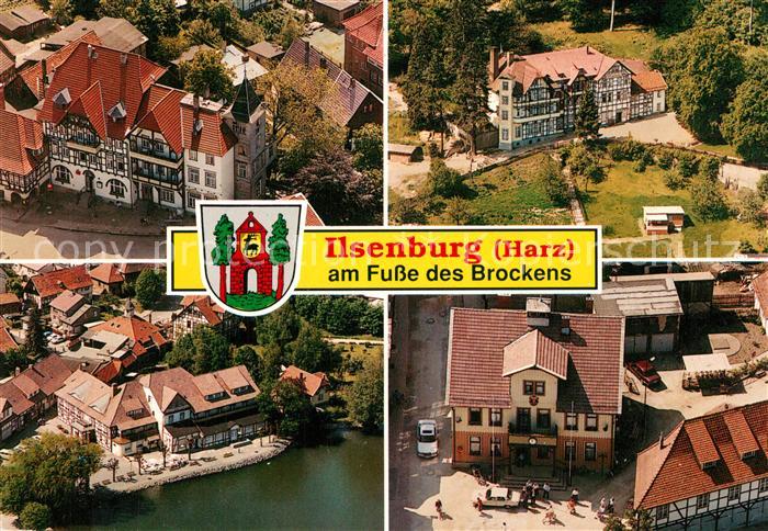 Ilsenburg Harz Stadtmitte Waldhoehe Hotel Zu den roten Forellen Rathaus Fliegera