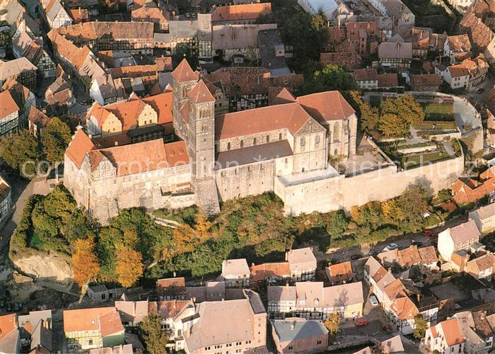 Quedlinburg Stifts und Schlosskirche Fliegeraufnahme