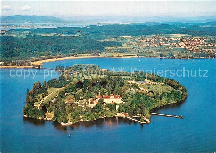 Insel Mainau Fliegeraufnahme mit Litzelstetten