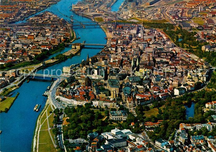 Bremen Stadtzentrum Fliegeraufnahme