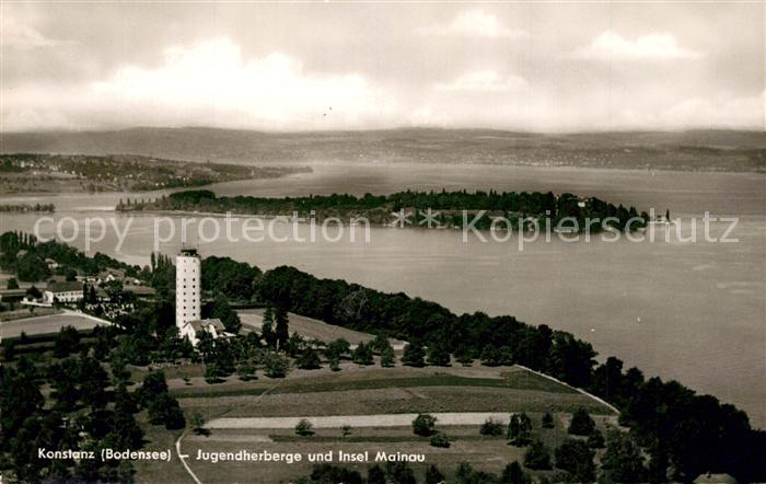 Konstanz Bodensee Fliegeraufnahme Jugendherberge Insel Mainau