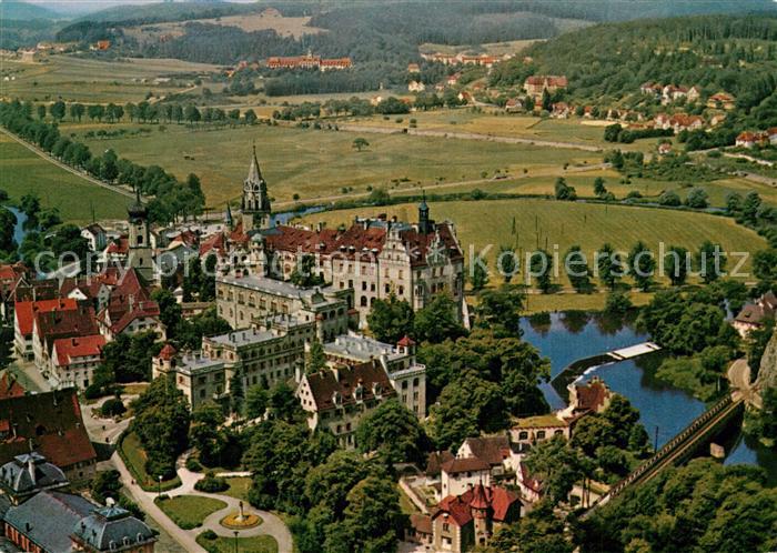 Sigmaringen Fliegeraufnahme Schloss Fuersten von Hohenzollern