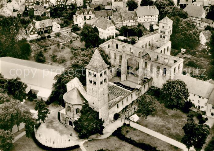 Bad Hersfeld Fliegeraufnahme Ruine Schlosskirche