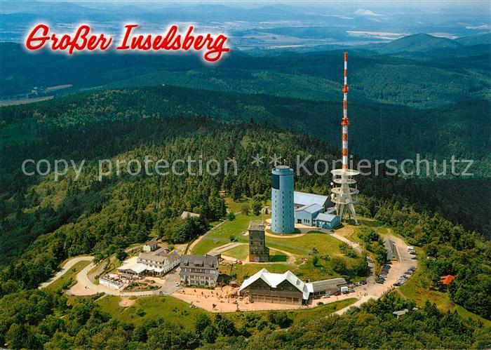 Grosser Inselsberg Fliegeraufnahme Sendeanlagen Restaurant