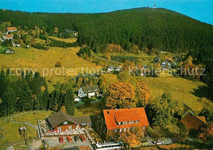 Hahnenklee-Bockswiese Harz Fliegeraufnahme Hotel Pension Cafe Glueck auf