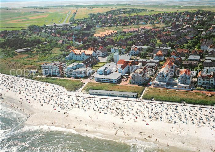 Wangerooge Nordseebad Fliegeraufnahme Caritas Gaestehaus Germania
