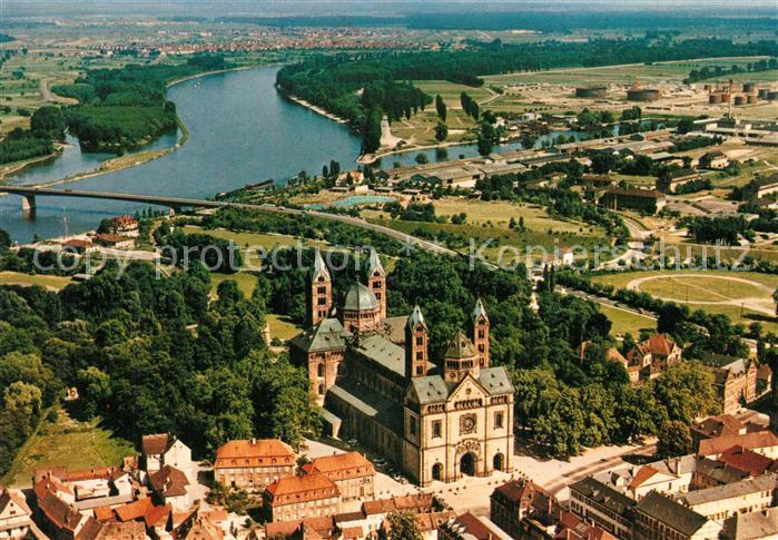 Speyer Rhein Fliegeraufnahme