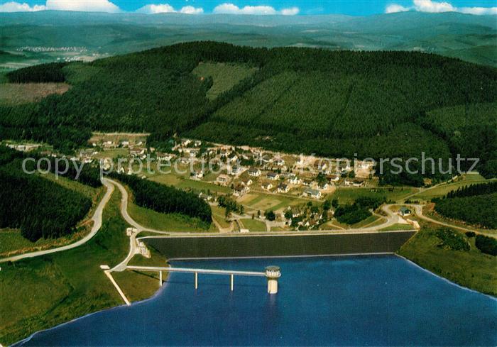 Brauersdorf Netphen Fliegeraufnahme Obernau Talsperre