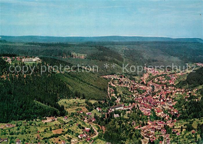 Wildbad Schwarzwald Fliegeraufnahme
