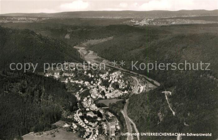 Unterreichenbach Calw Luftkurort im Schwarzwald Fliegeraufnahme