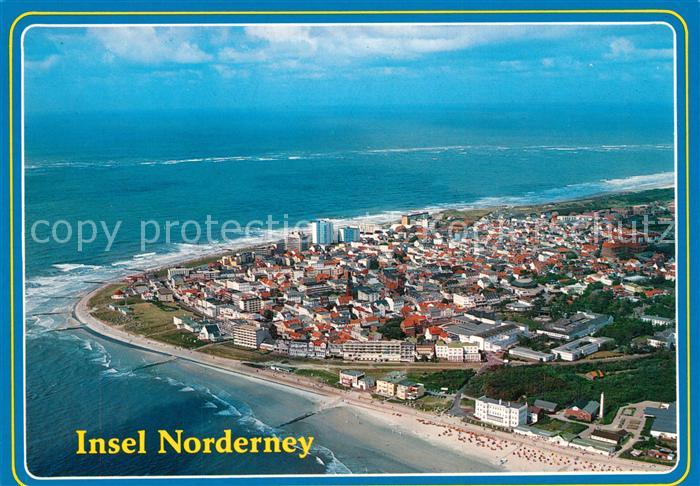 Norderney Nordseebad Nordseeinsel Fliegeraufnahme