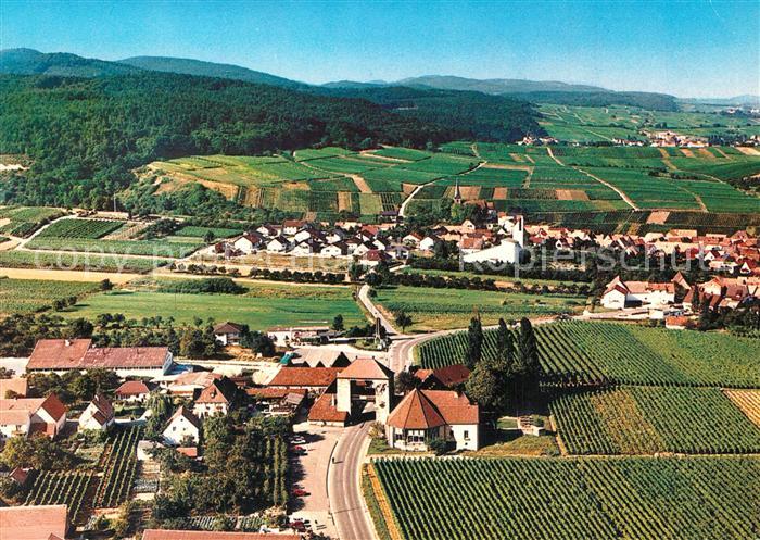 Schweigen-Rechtenbach Deutsches Weintor Deutsche Weinstrasse Fliegeraufnahme