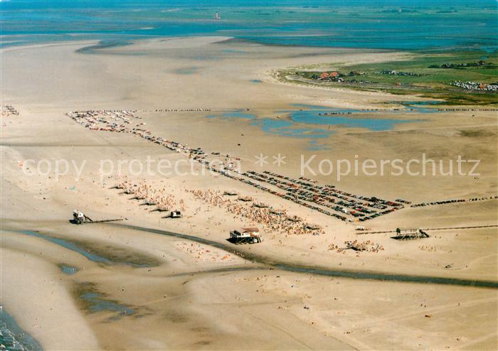 St Peter-Ording Ordinger Sandbank Fliegeraufnahme