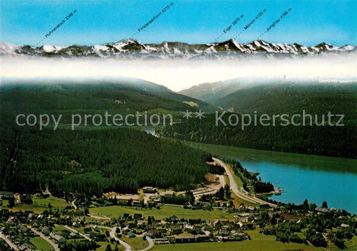 Schluchsee Schwarzwald Alpenkette Fliegeraufnahme