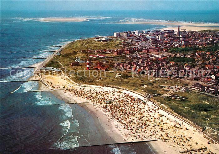 Borkum Nordseeinsel Fliegeraufnahme