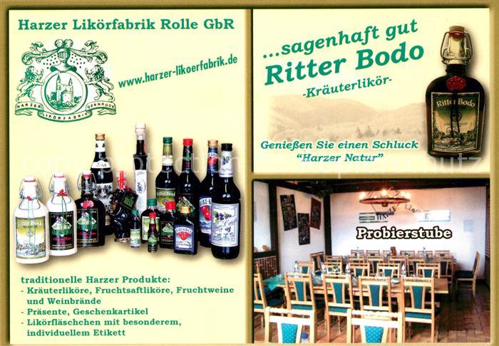 Gernrode Harz Harzer Likoerfabrik Rolle Ritter Bodo Kraeuterlikoer Probierstube