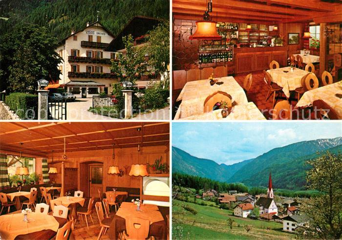 Maria Trens Gasthof Bircher Ortsansicht mit Kirche Alpen