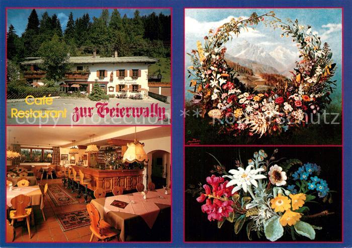 Elbigenalp Cafe Restaurant Zur Geierwally Blumenkranz Blumenstrauss