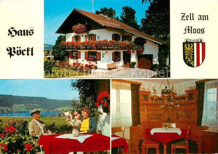 Zell Moos Gaestehaus Pension Haus Poeckl Gastraum Terrasse