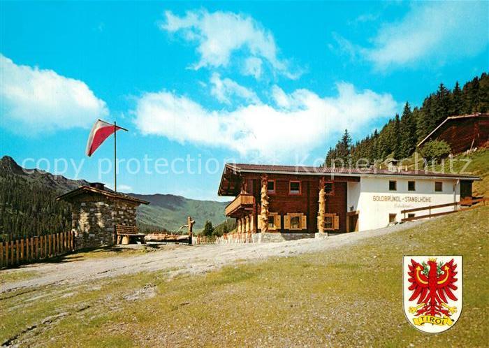 Schwendau Gasthaus Pension Goldbruendl Stanglhoehe Hoarberg Wappen