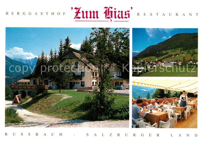 Russbach Pass Gschuett Berggasthof Restaurant Zum Hias Terrasse Landschaftspanor