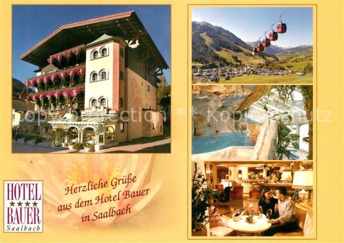 Saalbach-Hinterglemm Hotel Bauer Restaurant Wellnessbereich Bergbahn Landschafts