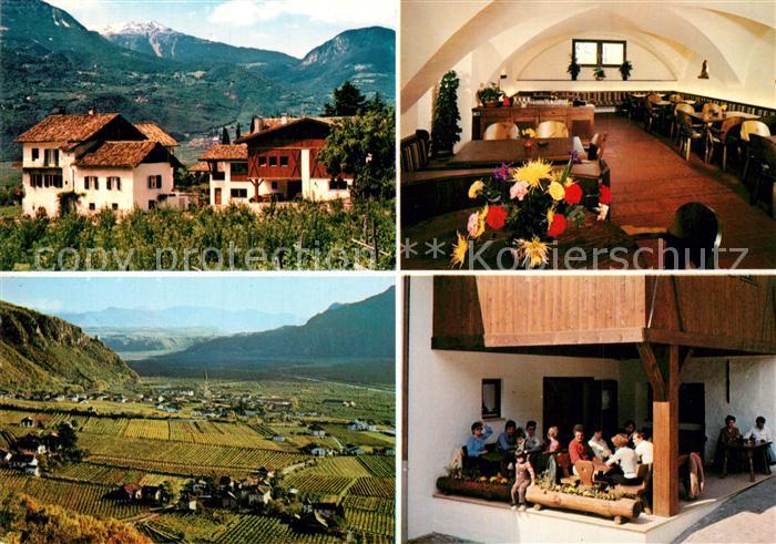 Terlano Suedtirol Jausenstation Hochbrunner Landschaftspanorama Alpen