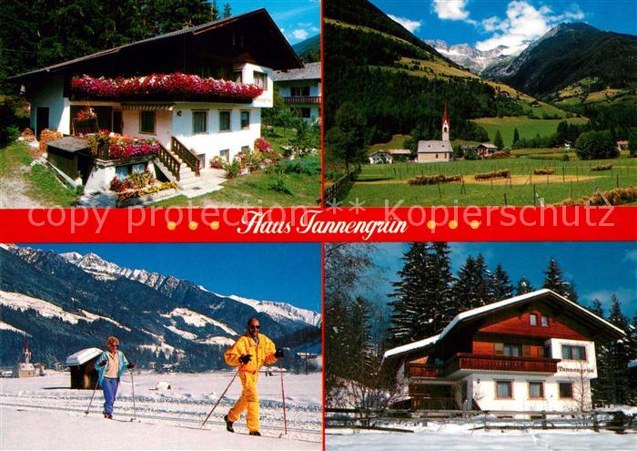 St Johann Ahrntal Gaestehaus Pension Haus Tannengruen im Sommer und im Winter La