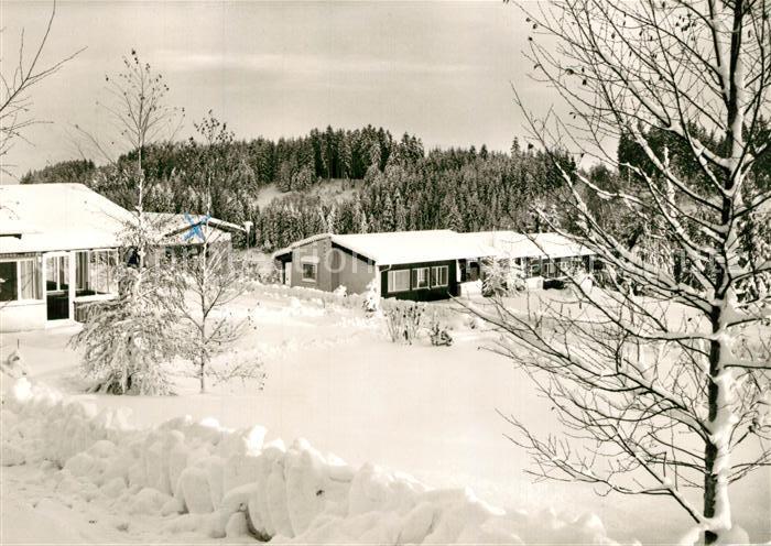 Lindenberg Allgaeu Feriendorf Nadenberg Winterlandschaft