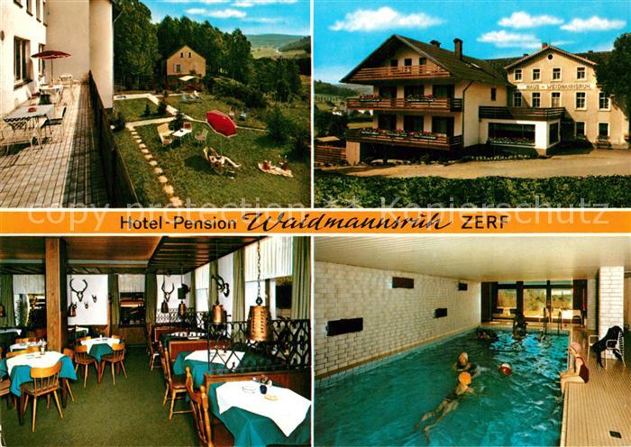 Zerf Hotel Pension Waidmannsruh Restaurant Garten Hallenbad