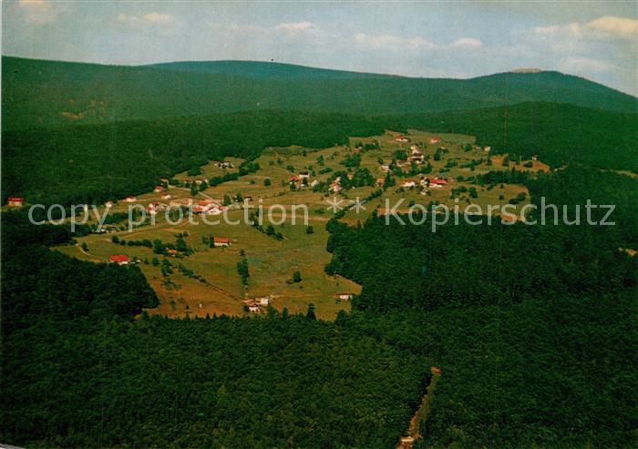 Waldhaeuser Neuschoenau Erholungsort Nationalpark Bayerischer Wald Fliegeraufnah