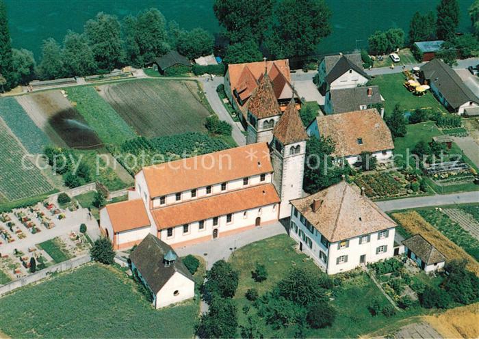 Niederzell Reichenau Peter und Paul Kirche Fliegeraufnahme