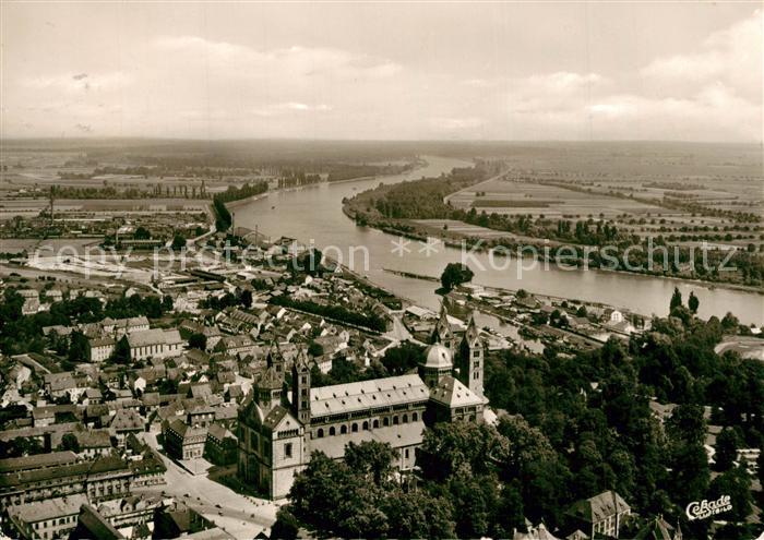 Speyer Rhein Dom Fliegeraufnahme