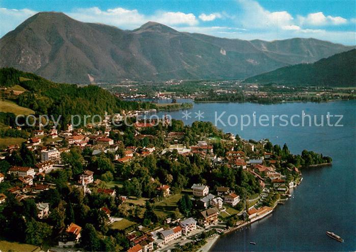 Tegernsee mit Wallberg und Blaubergen Fliegeraufnahme