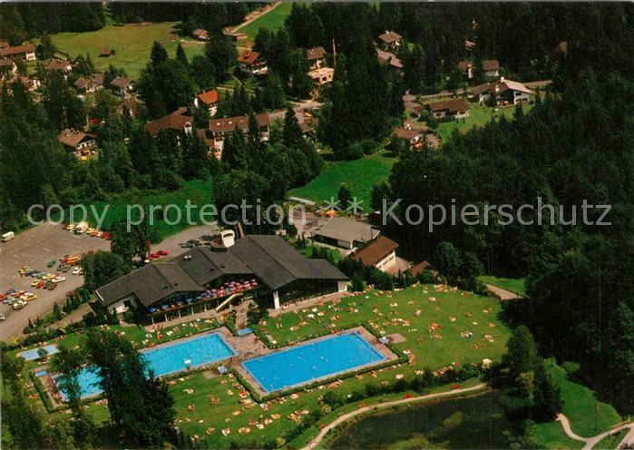 Grainau Zugspitzbad Hallenbad Freibad Luftkurort Fliegeraufnahme