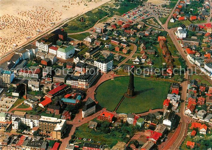 Borkum Zentrum Fliegeraufnahme