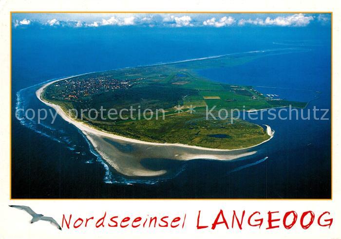 Langeoog Nordseebad Nordseeinsel Fliegeraufnahme