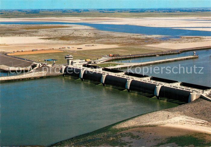 Vollerwiek Eidersperrwerk Fliegeraufnahme