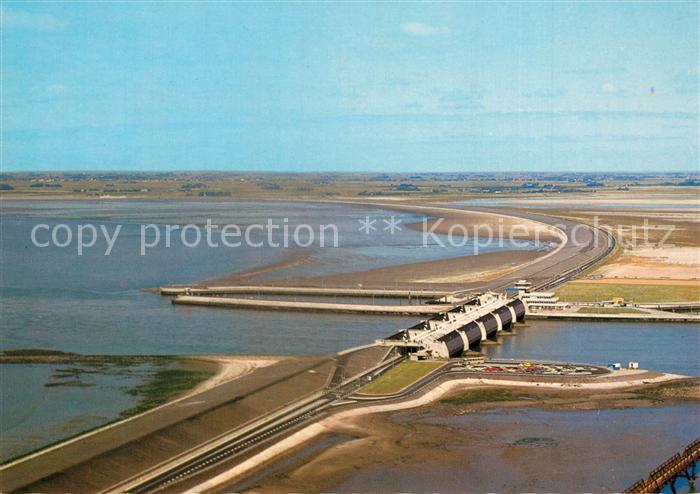 Vollerwiek Eidersperrwerk Abschlussdamm Fliegeraufnahme