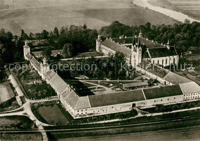 Corvey Schloss ehemalige Reichsabtei Fliegeraufnahme