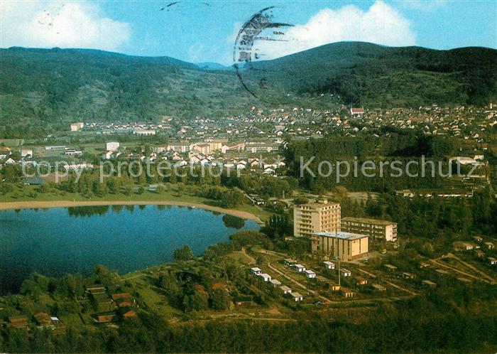 Hemsbach Bergstrasse Hemsbacher Wiesensee mit Strandbad und Seehotel Fliegeraufn