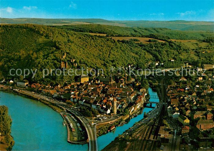 Wertheim Main Ferienort am Zusammenfluss von Main und Tauber Fliegeraufnahme