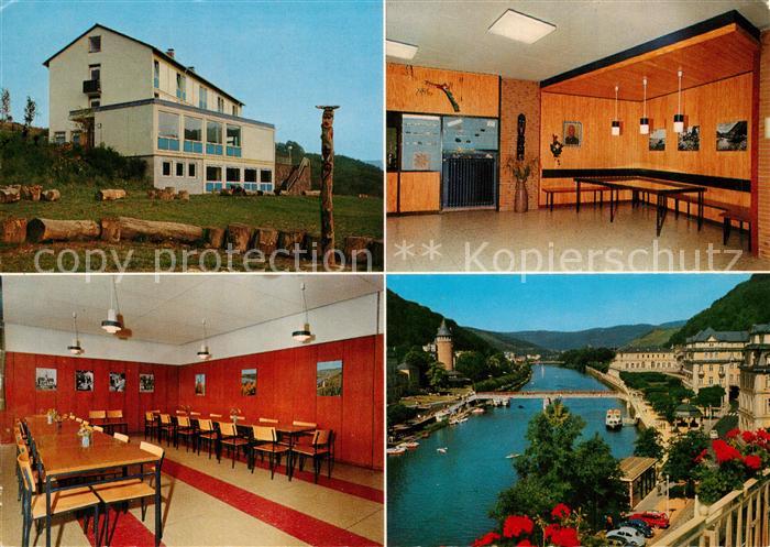 Bad Ems DJH Jugendherberge Blick ueber die Lahn