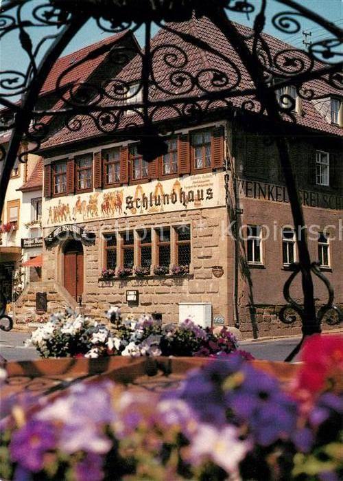 Bad Koenigshofen Restaurant Weinkeller Hotel Schlundhaus
