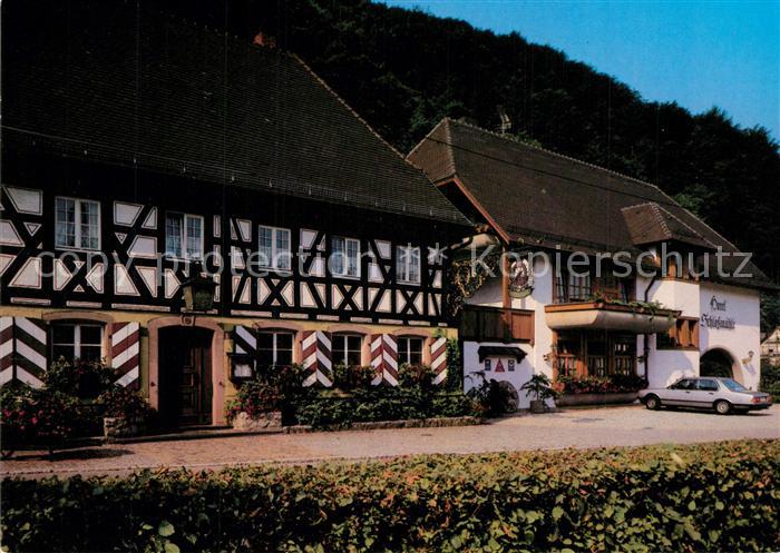 Glottertal Gasthaus Hotel Schlossmuehle Fachwerk
